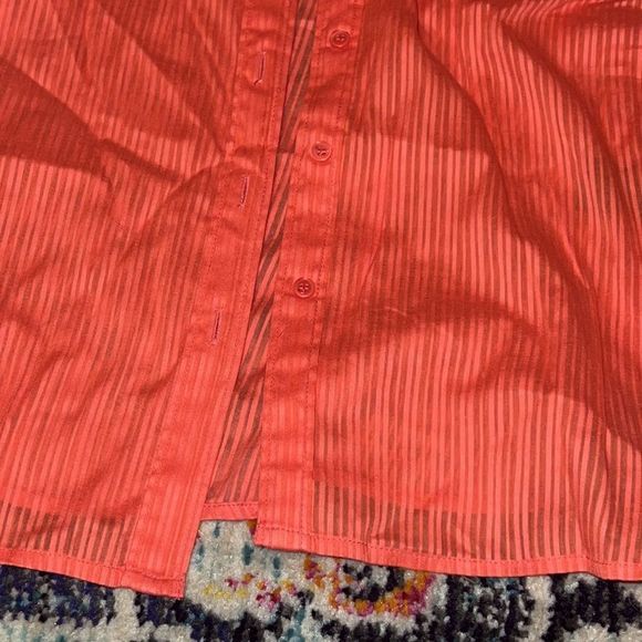 Peach button up top - Picture 5 of 8
